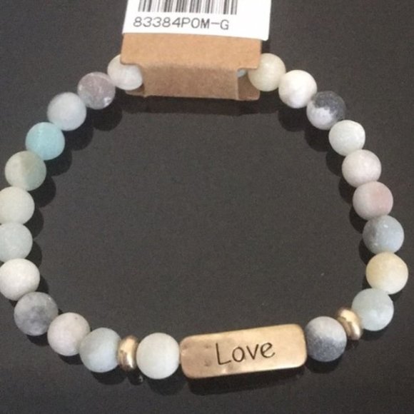 Multi-color bead Love & grey Hope Bracelet set - Picture 7 of 8